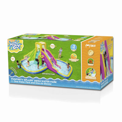 Bestway H2OGO! Funfinity Splash Kids Inflatable Mega Water Park with Air Blower