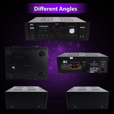 PYLE PRO PT3300 3000 Watt Rack Mountable Home Power Stereo LED PA DJ Amplifier