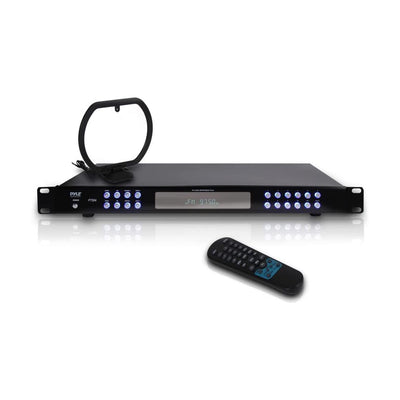 PYLE PT504 Rack Mountable AM/FM Pro Digital Tuner with 60 Radio Station Storage