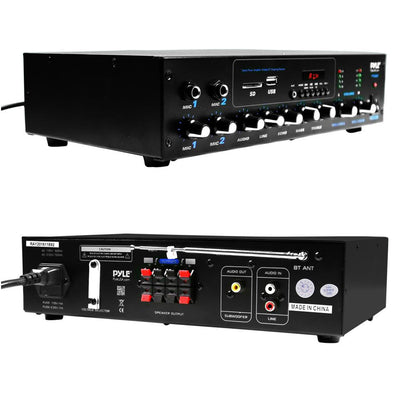Pyle Bluetooth Desktop Audio 600 Watt Power Amplifier Stereo Receiver (Open Box)