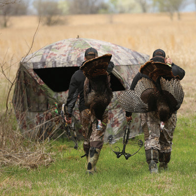 Barronett Blinds Pentagon Backwoods Camo Large Ground Hunting Blind (For Parts)