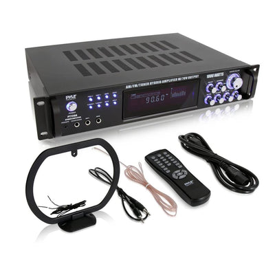Pyle 4 Channel 1000 Watts AM/FM Tuner Hybrid Amplifier with 70V Output(Open Box)
