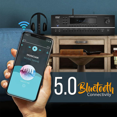 Pyle PT796BT Wireless Streaming Home Theater Receiver with 4K Ultra Support - VMInnovations