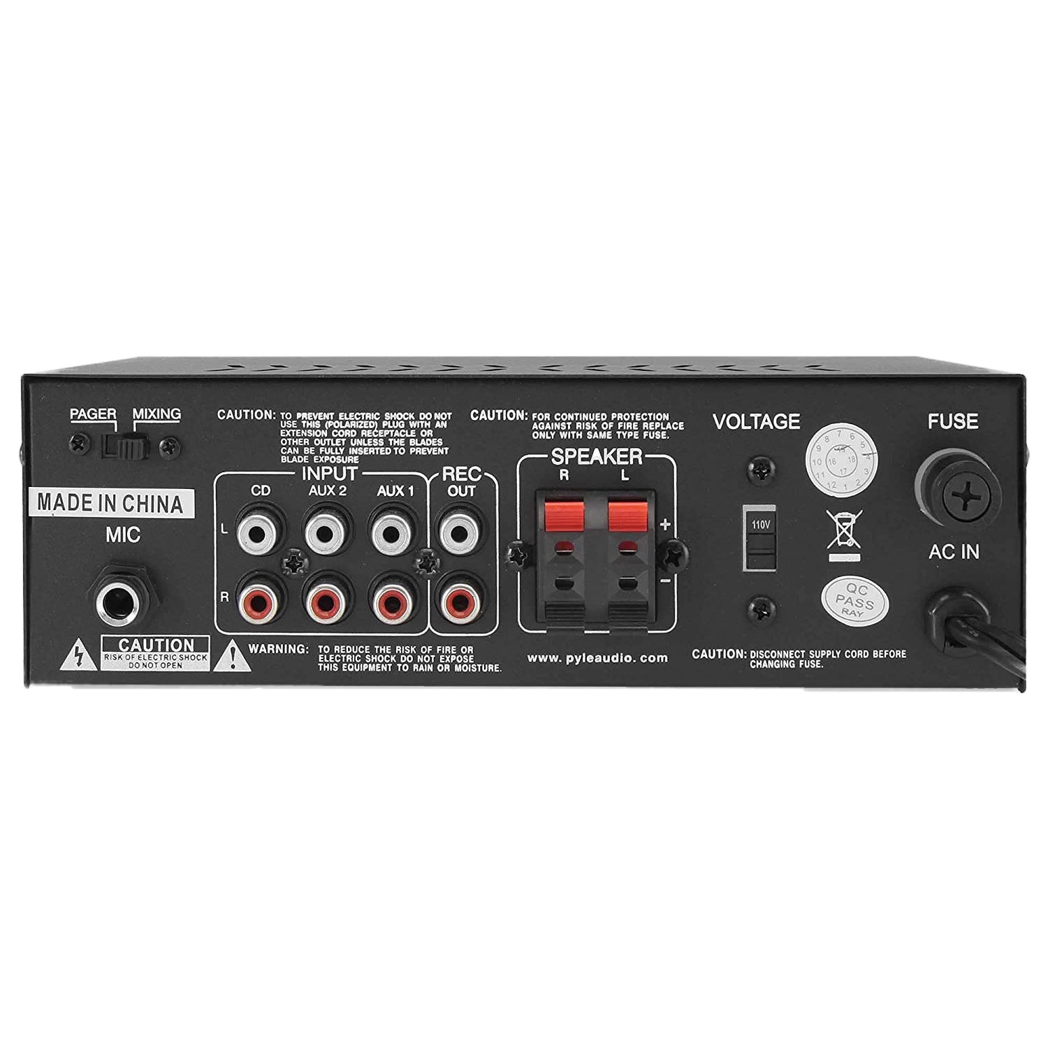Pyle PTA4 Mini Bluetooth Home Audio 240 Watt 2 Channel Amplifier Stereo Receiver - VMInnovations