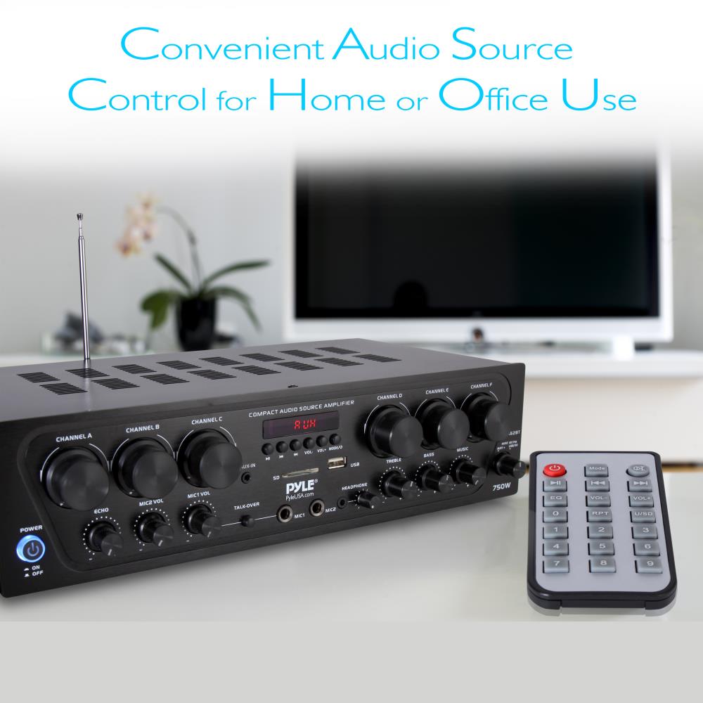 Pyle Bluetooth Home Audio 750W 6 Channel Amplifier Stereo Receiver (For Parts) - VMInnovations