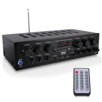 Pyle PTA62BT.5 Bluetooth Home Audio 750 Watt 6 Channel Amplifier Stereo Receiver