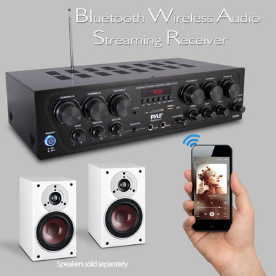 Pyle Bluetooth Home Audio 750 Watt 6 Channel Amplifier Stereo Receiver(Open Box) - VMInnovations