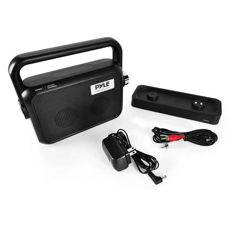 Pyle Wireless Portable Bedside TV Radio Speaker for Quiet Listening (Open Box)