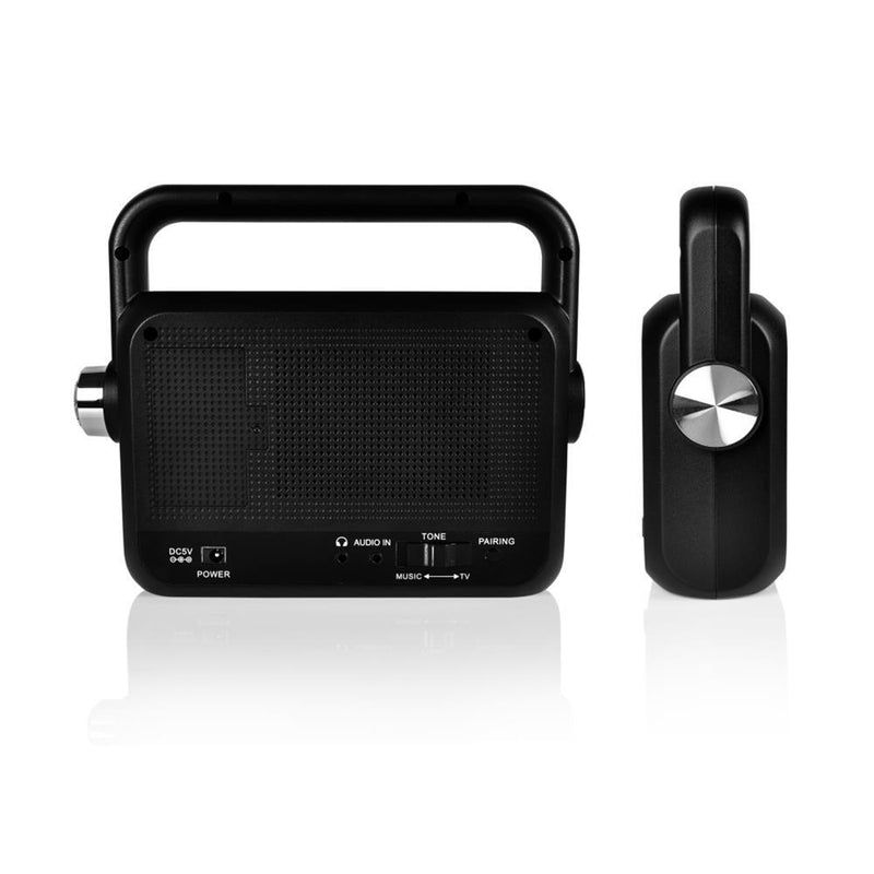 Pyle Wireless Portable Bedside TV Radio Speaker for Quiet Listening (Open Box)