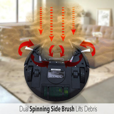 Pyle PureClean Smart Robot Vacuum Powerful Home Cleaning System, White (Used) - VMInnovations