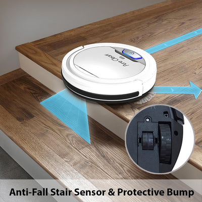Pyle PureClean Smart Robot Vacuum Powerful Home Cleaning System, White (Used) - VMInnovations