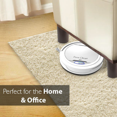 Pyle PureClean Smart Robot Vacuum Powerful Home Cleaning System, White (Used)