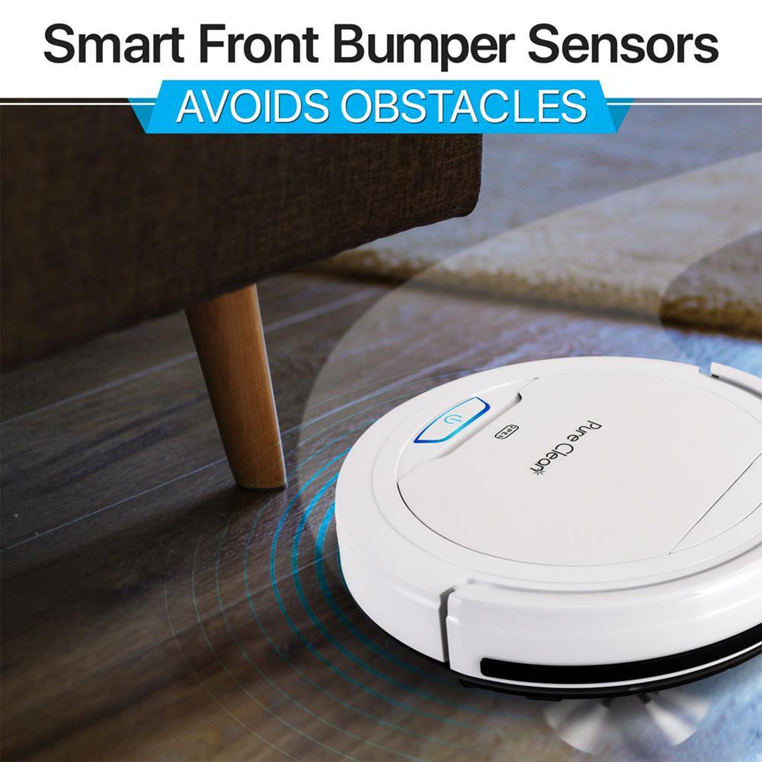 Pyle PUCRC25 PureClean Smart Robot Vacuum Home Cleaning System, White (2 Pack)