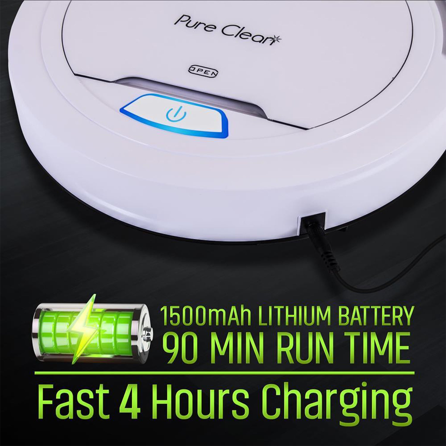 Pyle PureClean Smart Automatic Robot Vacuum Powerful Home Cleaning System, White - VMInnovations