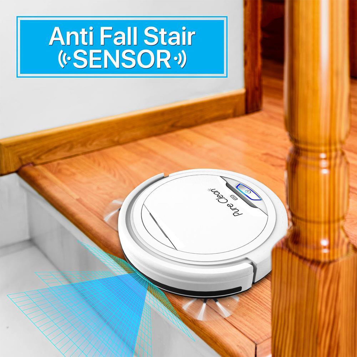 Pyle PureClean Smart Automatic Robot Vacuum Powerful Home Cleaning System, White - VMInnovations