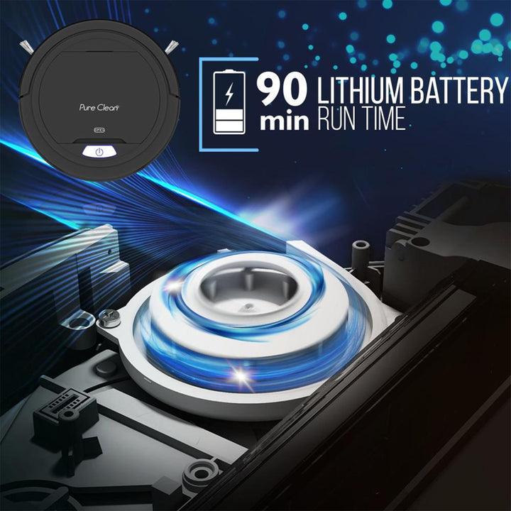Pyle PureClean Smart Robot Vacuum Powerful Home Cleaning System, Black (Used) - VMInnovations