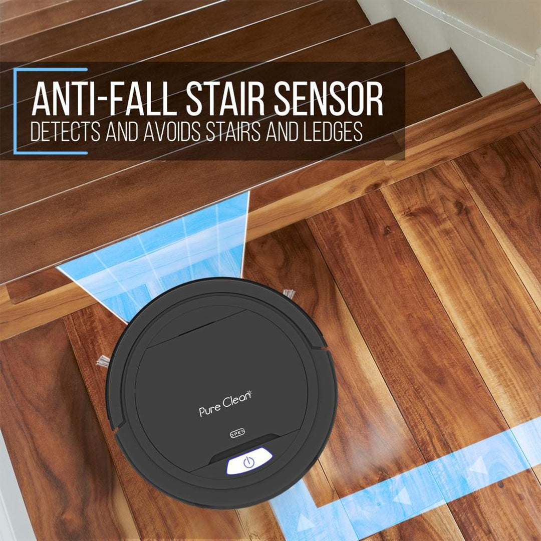 Pyle PureClean Smart Robot Vacuum Powerful Home Cleaning System, Black (Used) - VMInnovations