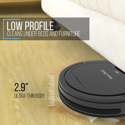 Pyle PureClean Smart Robot Vacuum Powerful Home Cleaning System, Black (Used) - VMInnovations