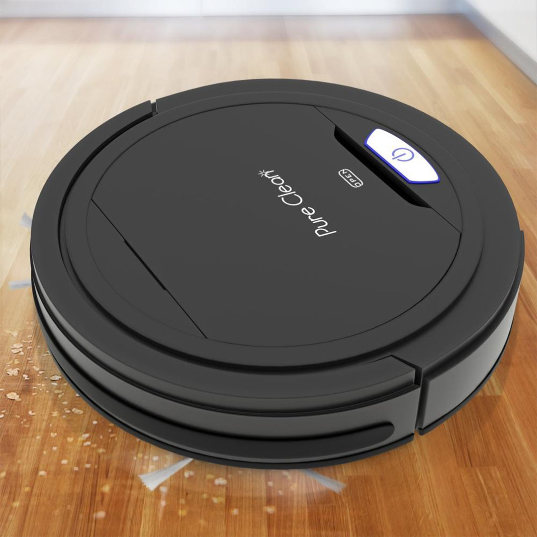 Pyle PureClean Smart Robot Vacuum Powerful Home Cleaning System, Black (Used) - VMInnovations