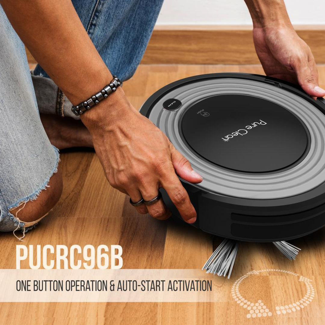 Pyle PureClean Automatic Robot Vacuum Home Cleaning System, Black (Used)