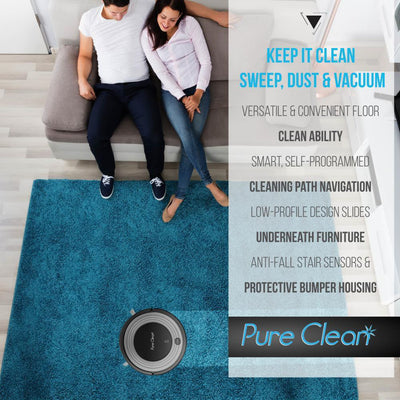 Pyle PureClean Automatic Robot Vacuum Home Cleaning System, Black (Used) - VMInnovations