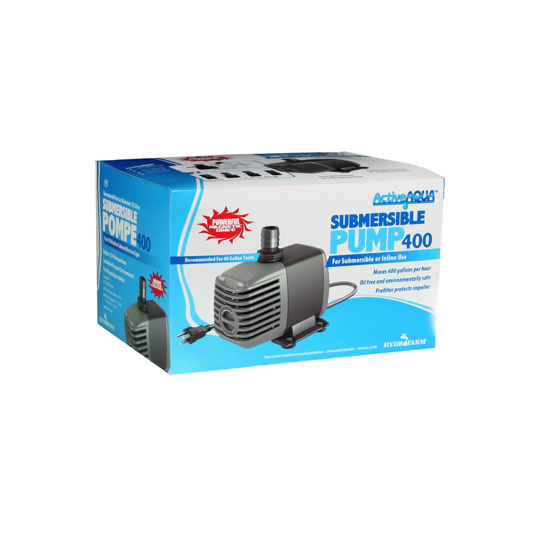 HYDROFARM Active Aqua 400 GPH Submersible Hydroponics Water Pump Pond (Open Box)