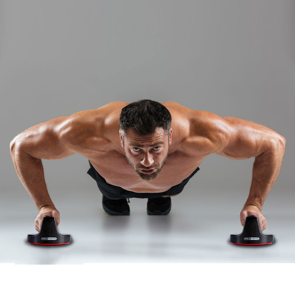 Holahatha Exercise Fitness Non Slip Rotating Push Up Handles (Open Box)