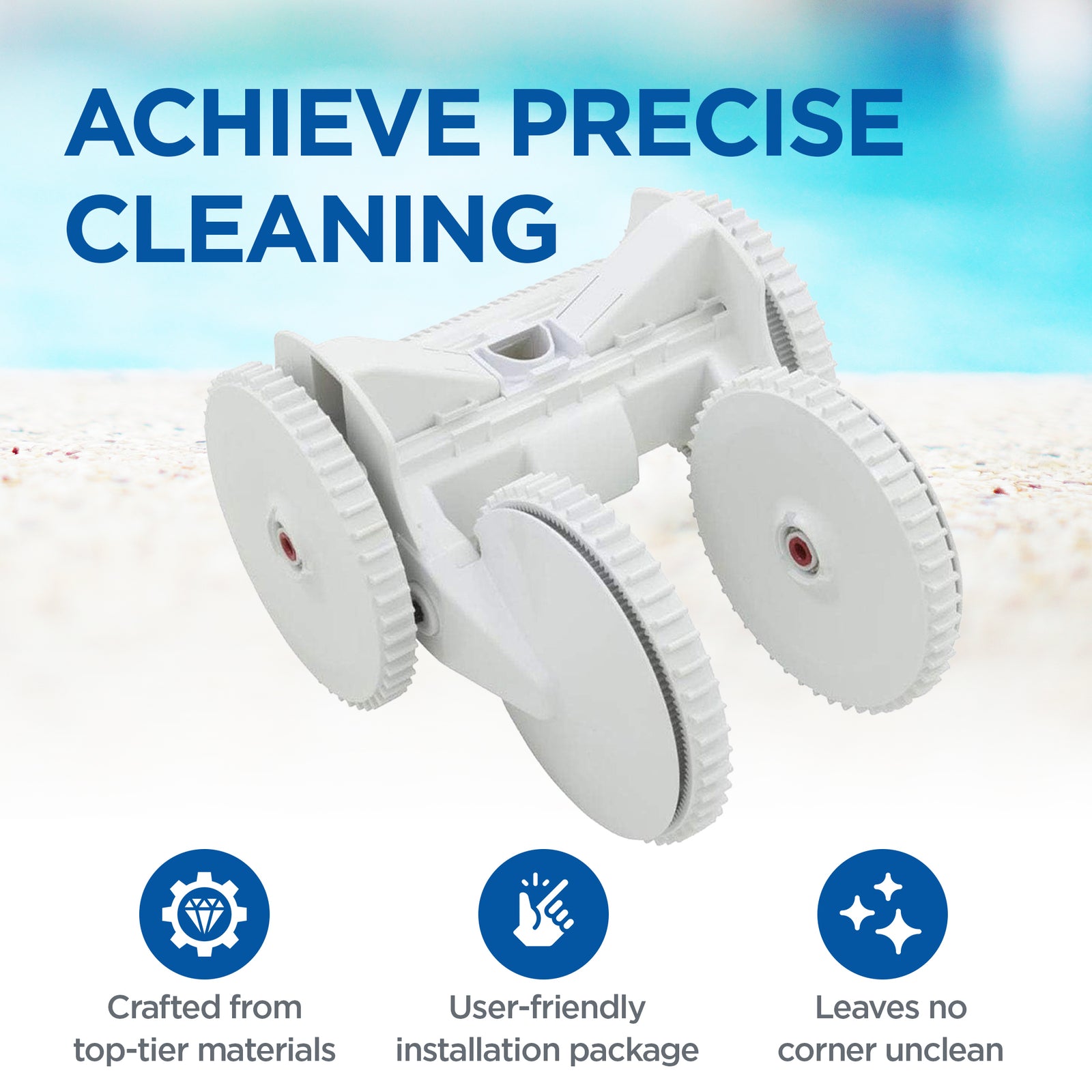 Hayward Poolvergnuegen Lower Body Conversion Pool Cleaner Kit w/ Wheel Suction - VMInnovations