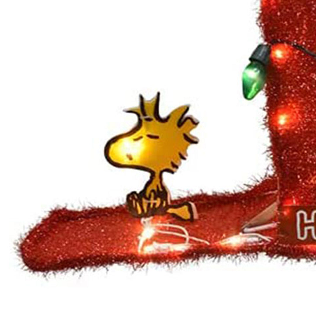 ProductWorks Peanuts 36in Snoopy on The Mailbox Prelit Christmas Yard Decoration