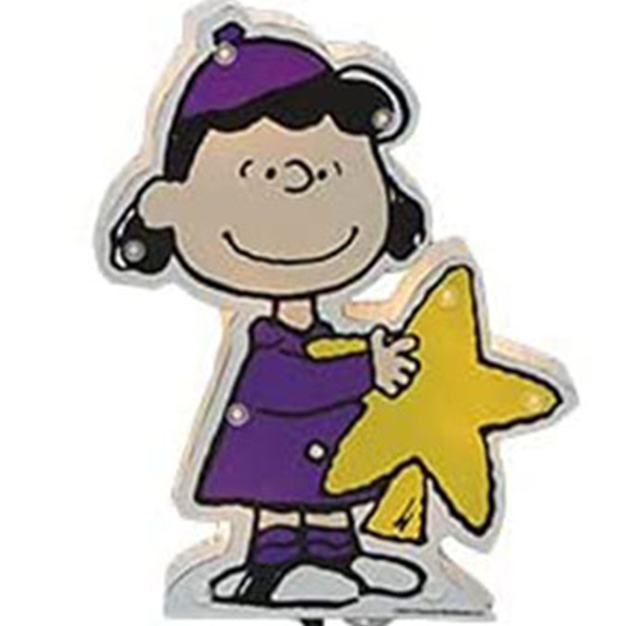ProductWorks 8in Peanuts Joy Christmas Pathway Markers Yard Lawn Décor (Used) - VMInnovations