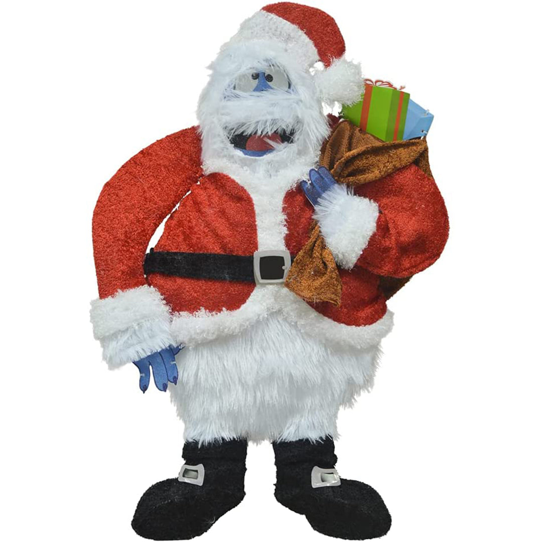 ProductWorks 24in Bumble Snowman Santa Pre Lit Christmas Yard Decoration (Used)