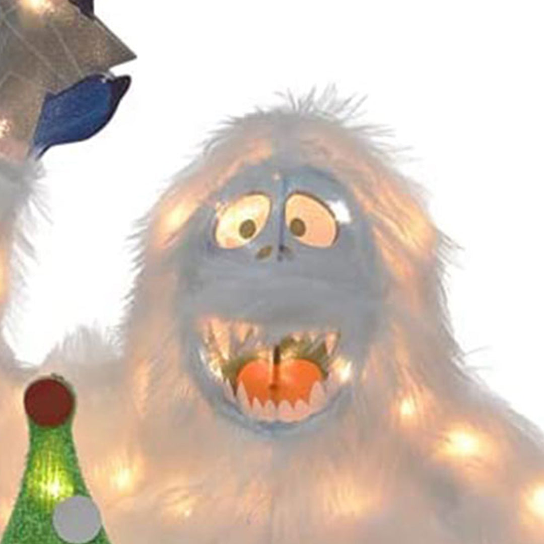 ProductWorks Rudolph 32" Bumble & Christmas Tree Pre Lit Decoration (For Parts)