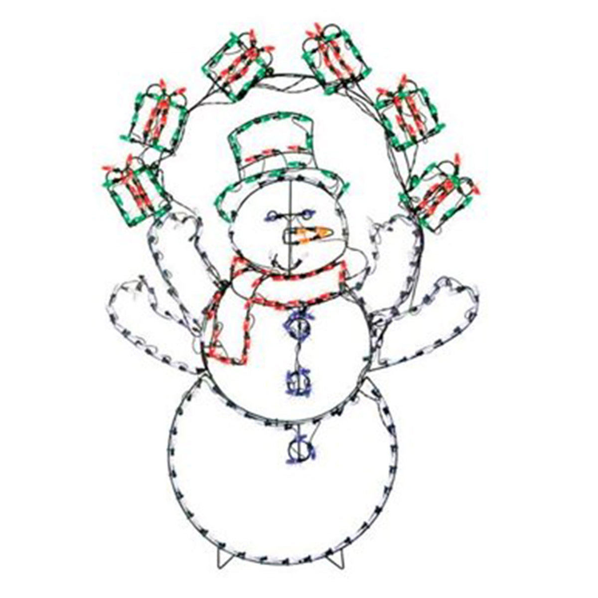 ProductWorks 60in Pro-Line LED Animation Snowman Christmas Decoration (Damaged)