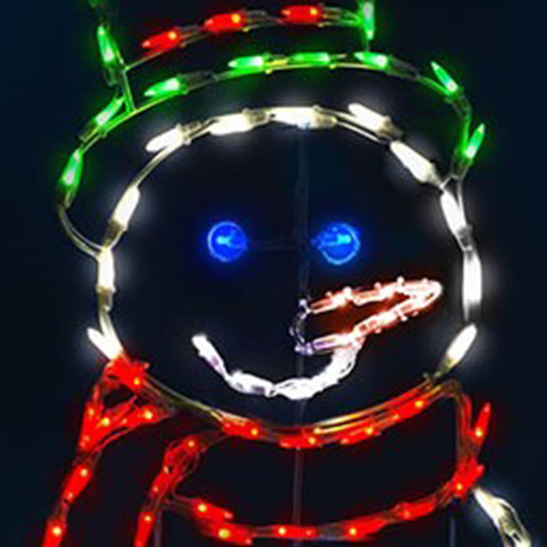 ProductWorks LED Animation Snowman with Gifts Christmas Decoration (Open Box)