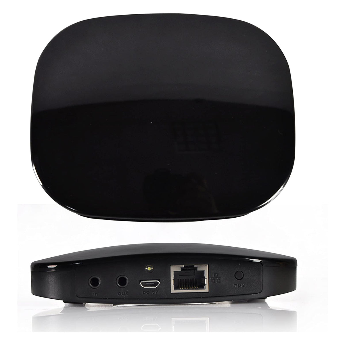 Pyle Wireless Audio Receiver for Digital WiFi File Streaming, Black (Open Box)