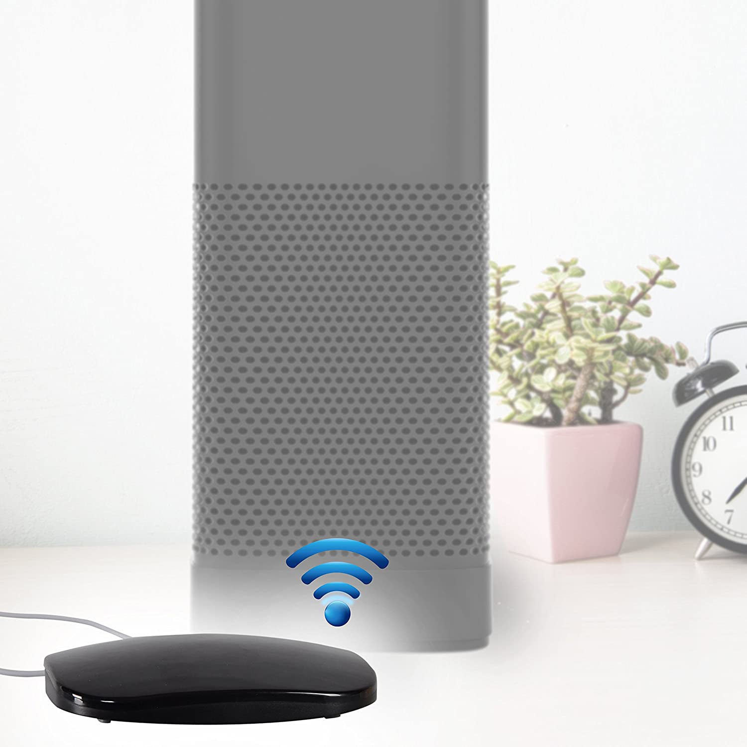 Pyle Wireless Audio Receiver for Digital WiFi File Streaming, Black (Open Box)