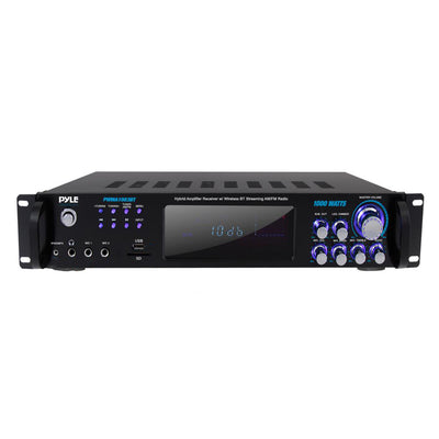 Pyle PWMA1003BT 1000 Watt Bluetooth Preamplifier System w/ Microphones (2 Pack)