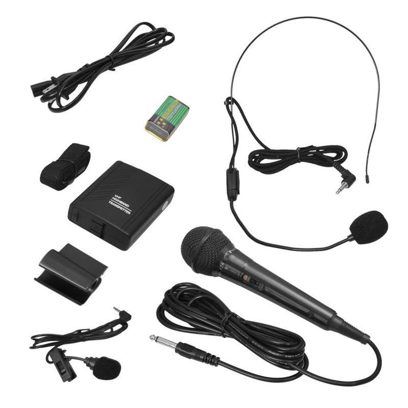 Pyle Bluetooth Portable Karaoke Loud PA Speaker Amplifier w/ Microphone (4 Pack)