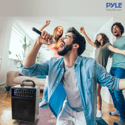 Pyle PWMA230BT 700 Watt Wireless Portable Bluetooth PA Speaker System (2 Pack)