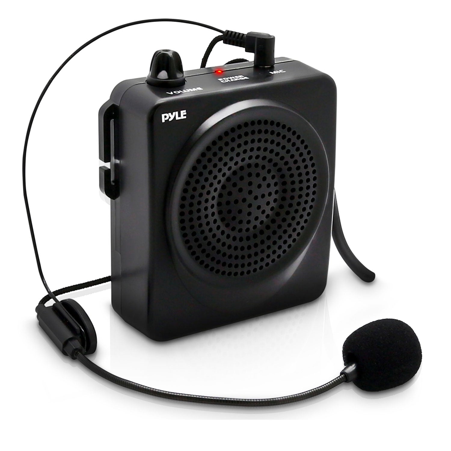 PylePro PWMA50B 50 Watt Portable Rechargeable PA System with Headset Mic, Black - VMInnovations
