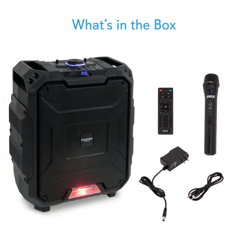 Pyle 700 Watt Bluetooth PA Loudspeaker & Wireless Microphone Karaoke (Open Box)