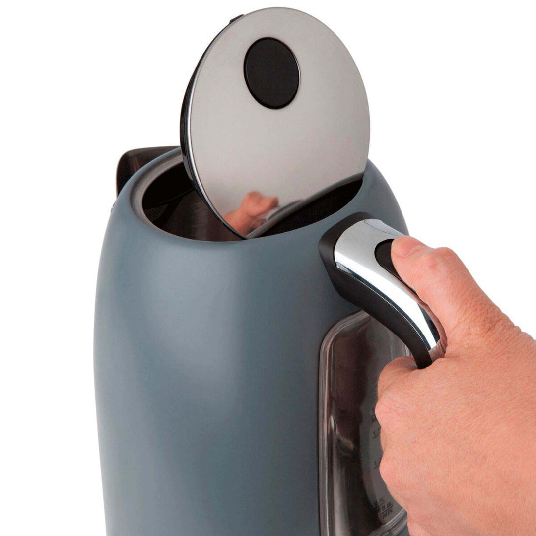 Haden Perth 1.7L Stainless Steel Electric Kettle Auto Shut-Off, Gray (Open Box)