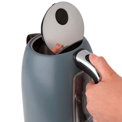 Haden Perth 1.7L Stainless Steel Electric Kettle Auto Shut-Off, Gray (Open Box)