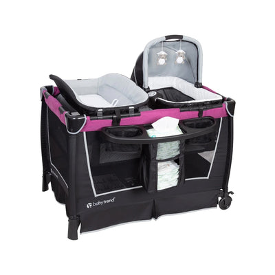 Baby Trend Retreat Nursery Center with Baby Changing Table, Purple (Open Box)
