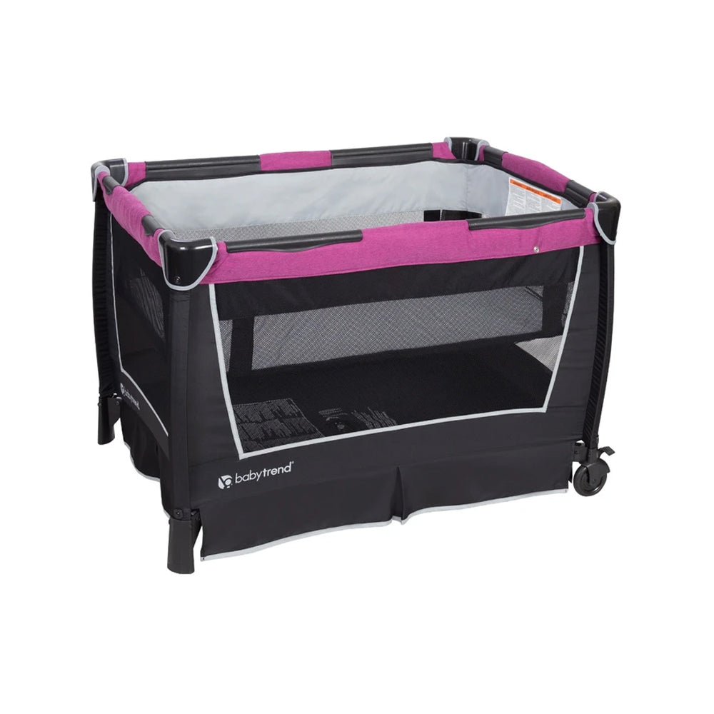 Baby Trend Retreat Portable Nursery Center w/ Bassinet & Changing Table, Purple - VMInnovations