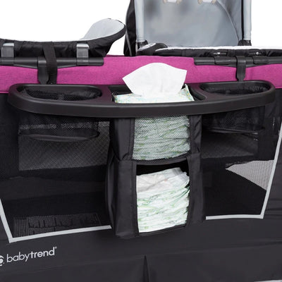 Baby Trend Retreat Nursery Center with Baby Changing Table, Purple (Open Box)