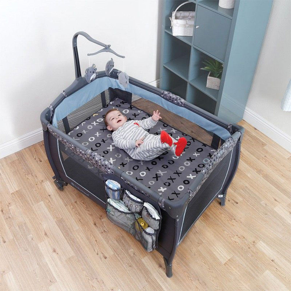 Baby Trend Trend-E Nursery Center Play Yard with Wheels, Starlight Blue (2 Pack) - VMInnovations