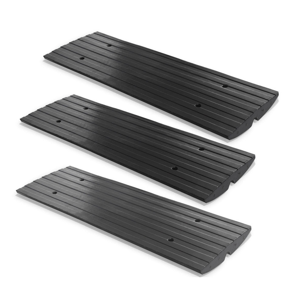 Pyle Car/Truck Curbside Driveway Ramp Threshold Bridge Track (3 Pack) (Damaged)