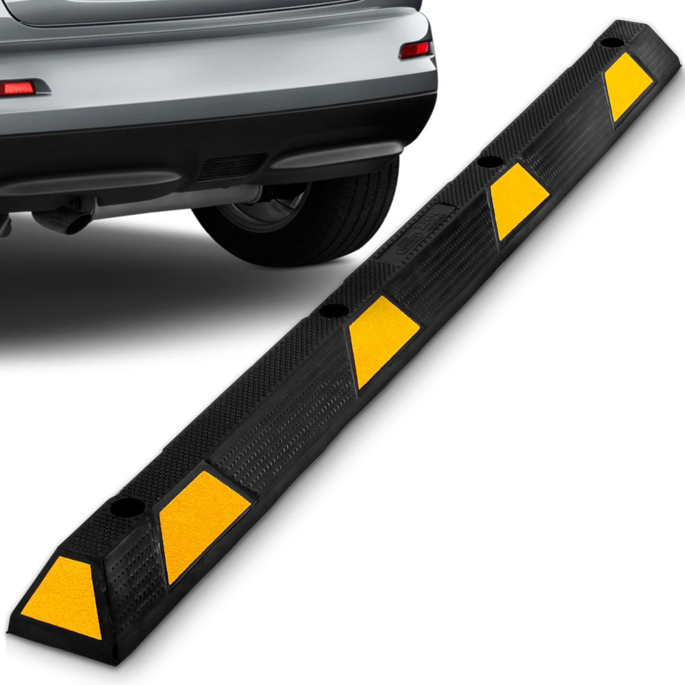 Pyle 72" Vehicle Driveway Parking Spot Wheel Stop Tire Block (Open Box) - VMInnovations