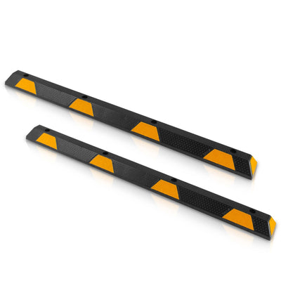 Pyle 72" Car/Truck Vehicle Driveway Parking Wheel Stop Block (2 Pack) (Open Box) - VMInnovations